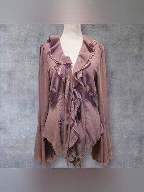 NWT Alchemy Sparks Blouse - BrownCurrent Mood